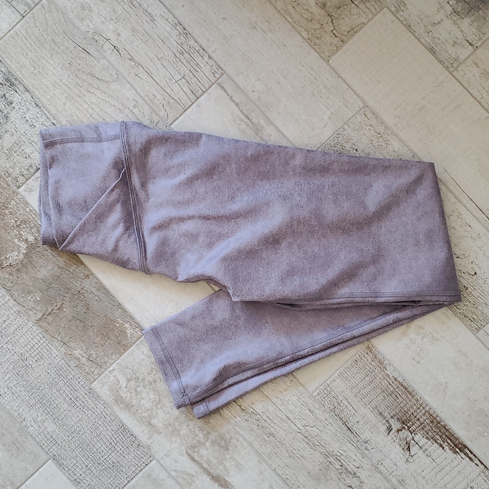 American Eagle Offline Aerie Medium Faux Leather Purple Crossover Legging